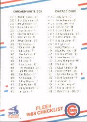 1988 Fleer Baseball Cards      658     CL: White Sox/Cubs#{Astros/Rangers